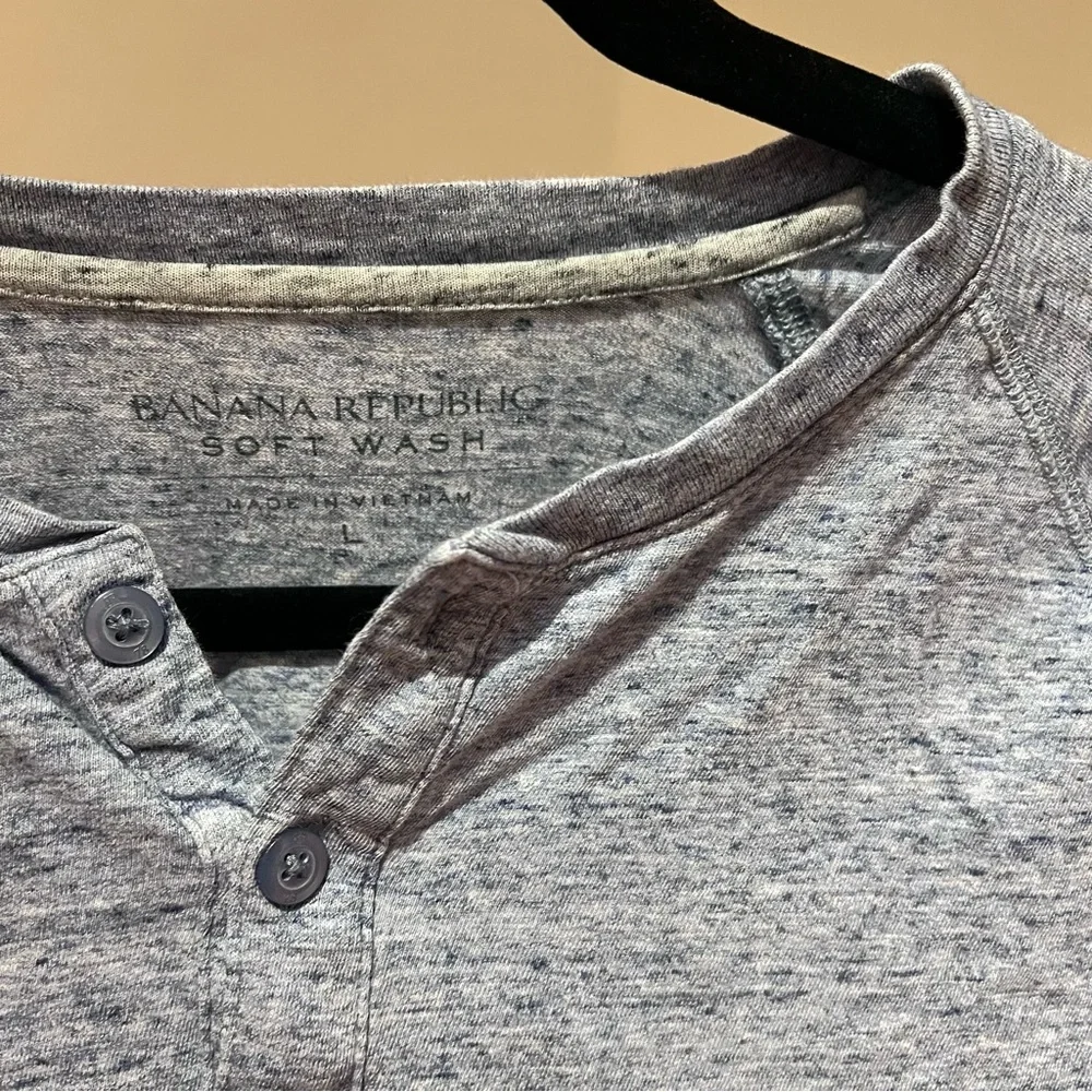 Banana Republic Henley Long Sleeve Top